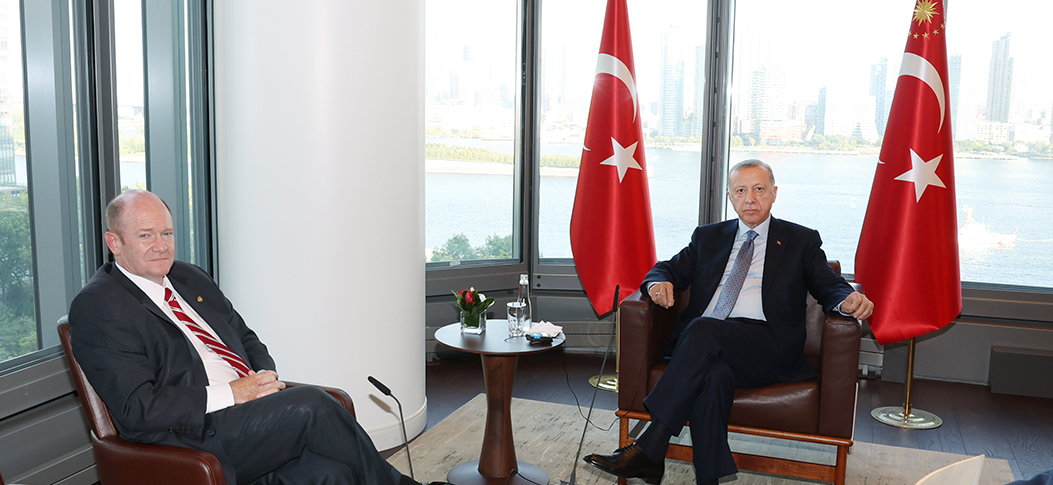 Cumhurbaşkanı Erdoğan, ABD'li Senatör Chris Coons’u kabul etti
